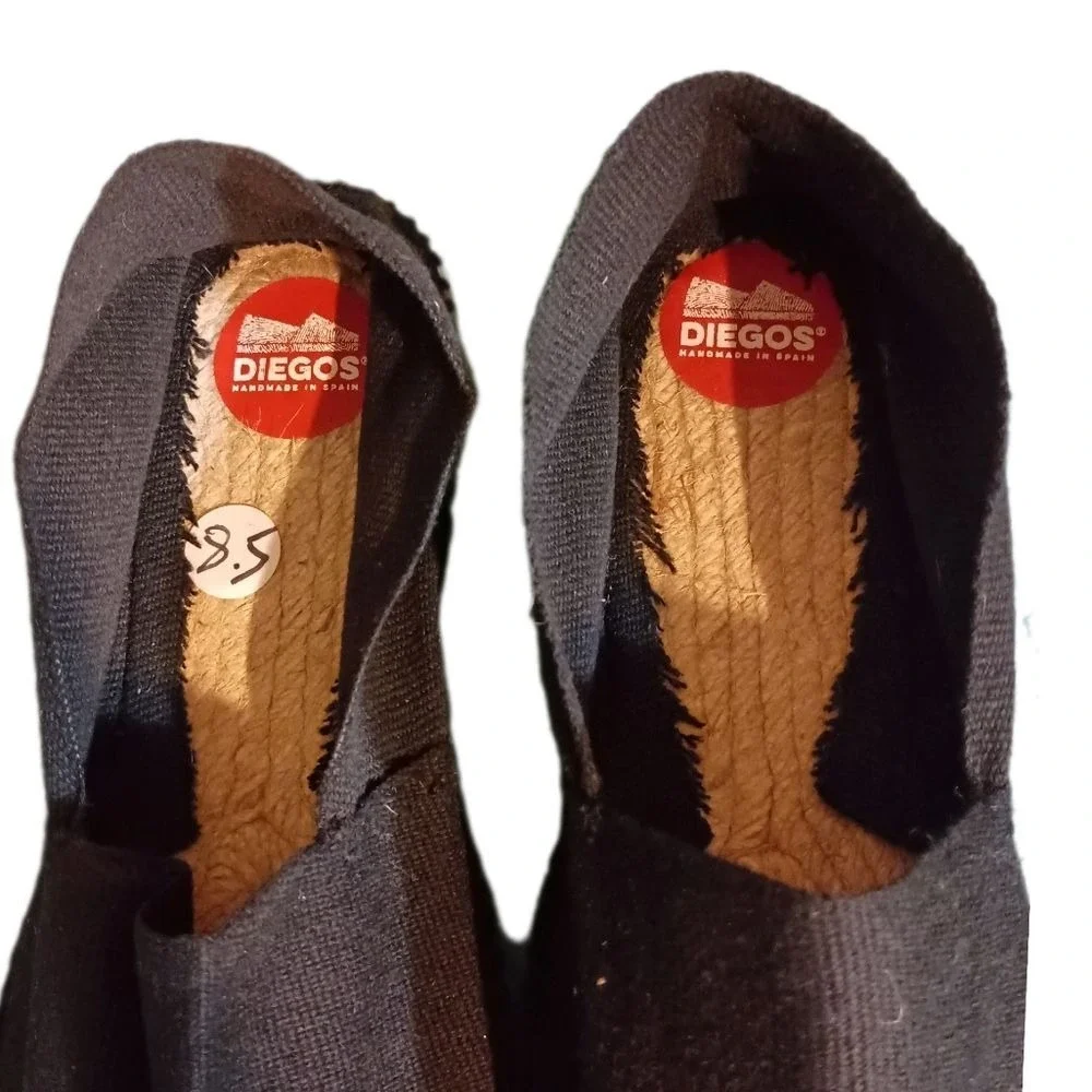 NWOT Diegos - black flat espadrilles for women‎ SKUW128